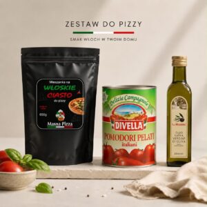 Zestaw Zaawansowany – Ciasto, Semolina, Pomidory Pelati i Oliwa Extra Vergine
