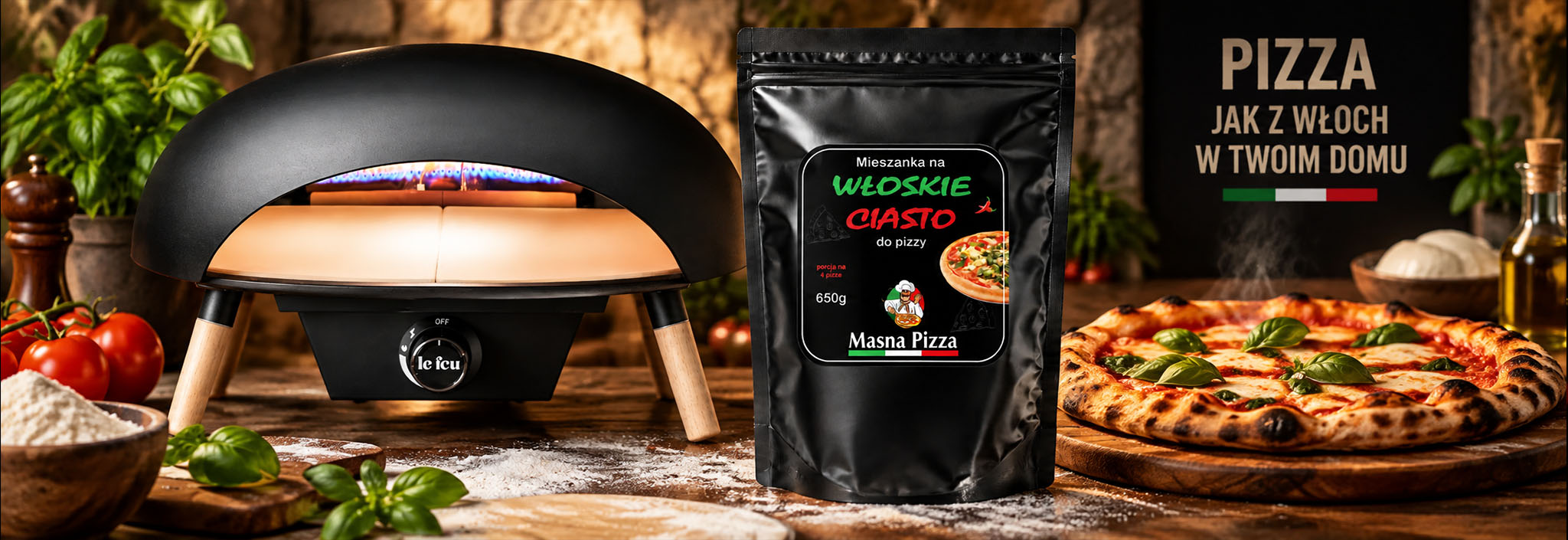 Włoskie produkty ze sklepu MASNA — nduja, sery, makarony, oliwa i pesto